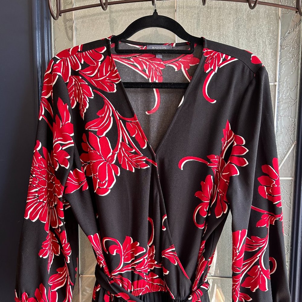 Madison XL Red/Black Jumpsuit